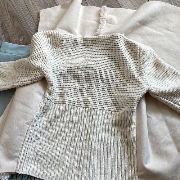 Sherpa /shearling faux cardigan - Picture 4 of 4